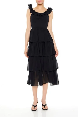 Tiered Ruffle Midi Dress