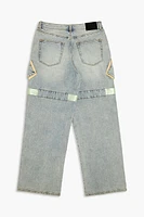 Reflective Striped Baggy Cargo Jeans