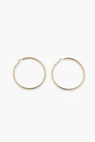 Etched Hoop Earrings