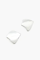 Curved Geo Stud Earrings