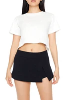 Tulip-Hem Mini Skirt