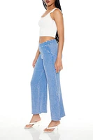 Mineral Wash Wide-Leg Pants