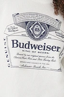 Thermal Budweiser Graphic Crop Top