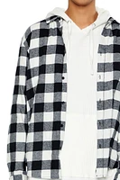 Plaid Curved-Hem Shirt