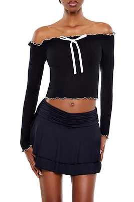 Off-the-Shoulder Crop Top