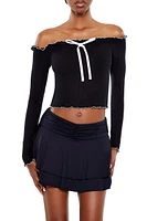 Off-the-Shoulder Crop Top