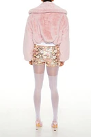 Sequin Heart Shorts