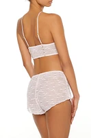 Rosette Mesh Shortie Panties