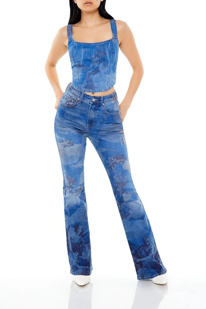 Angel High-Rise Flare Jeans