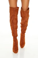 Faux Suede Over-the-Knee Boots