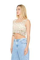 Geo Crochet Crop Top