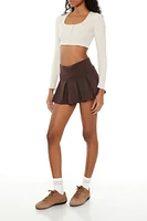 Pleated Mini Tennis Skirt