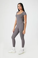 Seamless Short-Sleeve Jumpsuit