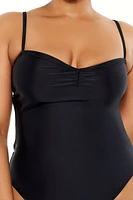 Plus Cutout One-Piece Swimsuit