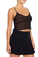 Sheer Lace Bow Cami