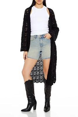 Crochet Longline Kimono