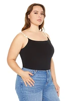 Plus Faux Pearl Cami