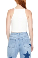 Rib-Knit Cropped Cami
