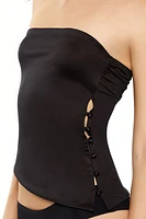 Contour Sculpt Asymmetrical Tube Top