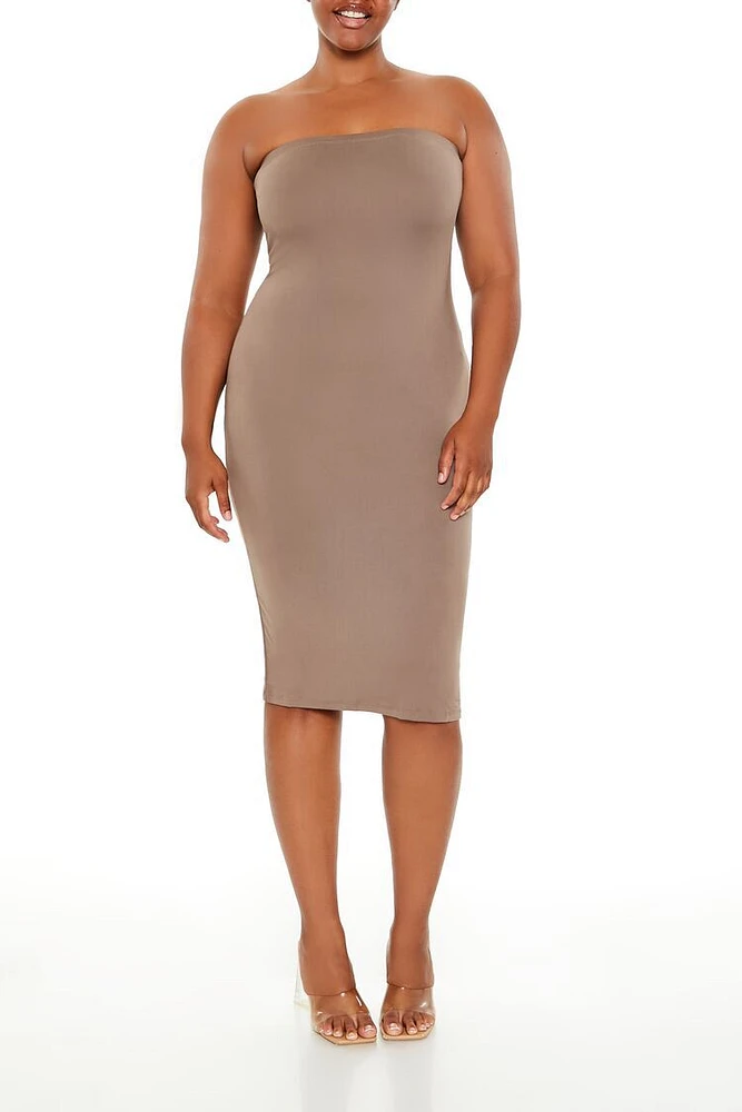 Plus Tube Midi Dress