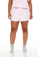 Plus Bunny Tee & Shorts Pajama Set