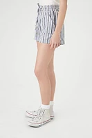 Striped Drawstring Shorts