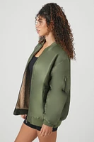 Faux Shearling Bomber Jacket