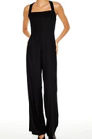 Crisscross Wide-Leg Jumpsuit