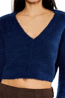 Crossover Mock Wrap Sweater