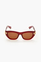 Tinted Cat-Eye Sunglasses