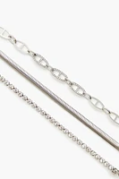 Rhinestone Chain Bracelet Set