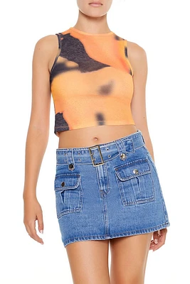 Cropped Tie-Dye Tank Top