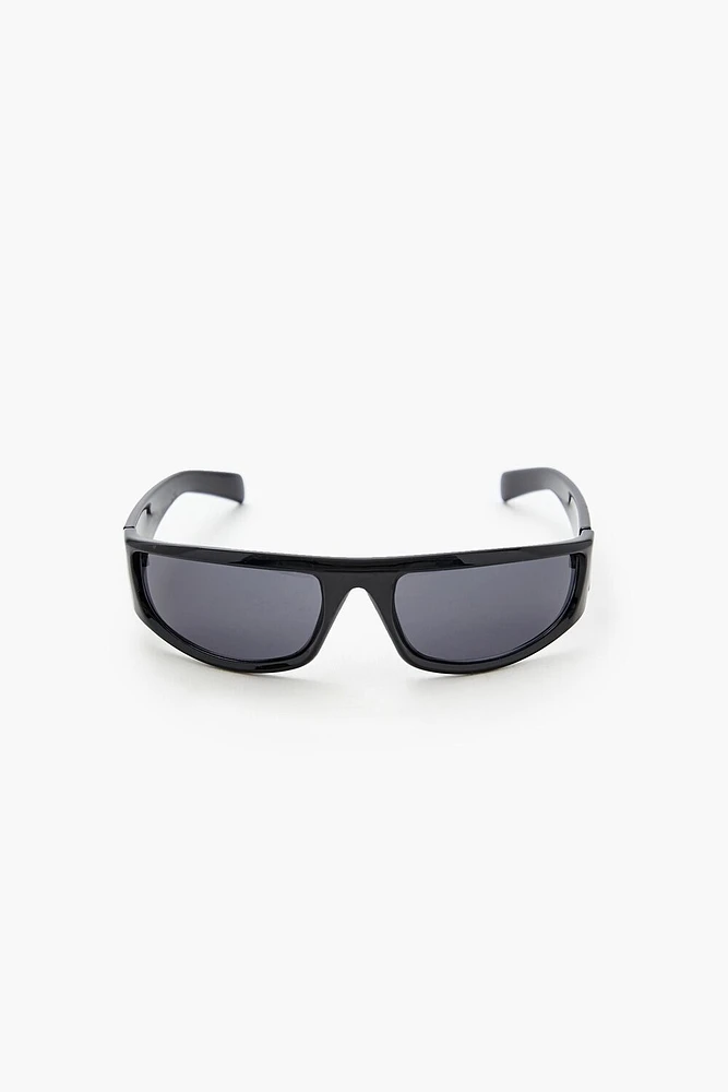 Tinted Rectangular Frame Sunglasses
