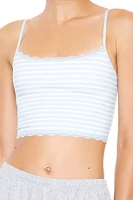 Seamless Striped Longline Bralette