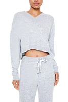 Cropped Dolman-Sleeve Pajama Top