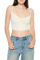 Chiffon Beaded Cropped Cami