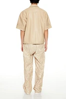 Paisley Mid-Rise Baggy Pants