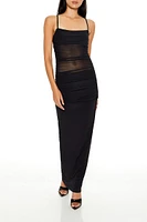 Ruched Bodycon Maxi Dress