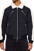 Quilted Faux Shearling Jacket