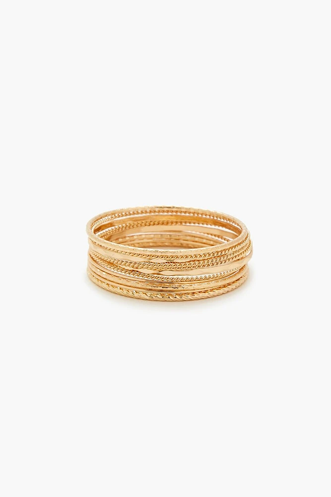 Twisted Bangle Bracelet Set