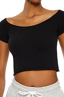 Boat Neck Crop Top