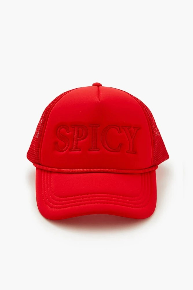 Spicy Embroidered Trucker Hat