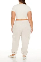 Plus Cargo Fleece Joggers