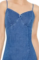 Sweetheart Denim Midi Dress