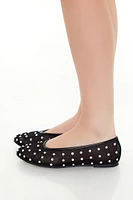 Sheer Rhinestone Ballet Flats