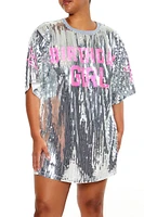 Plus Birthday Girl T-Shirt Dress