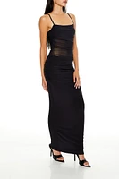 Ruched Bodycon Maxi Dress