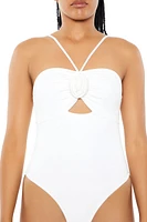 Rosette Cutout Bodysuit