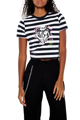 Jack & Sally Striped Baby Tee