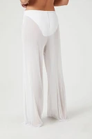 Sheer Mesh Swim Cover-Up Pants